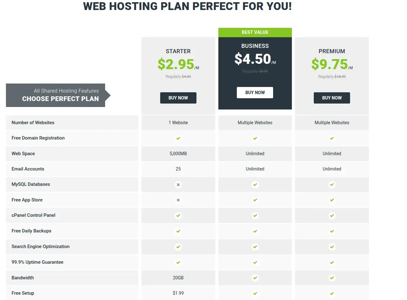 hostpinnacle plans