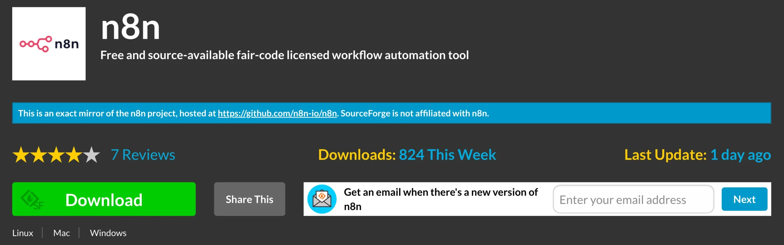 is n8n free: Download