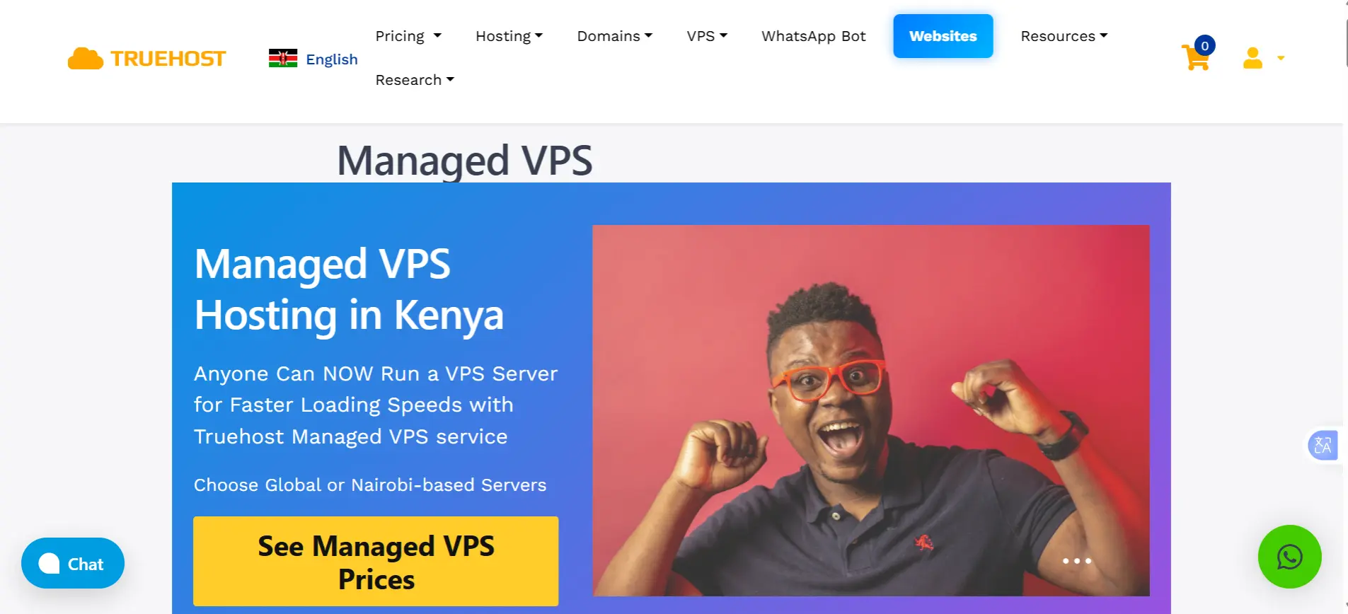 a screenshot of managed vps hosting