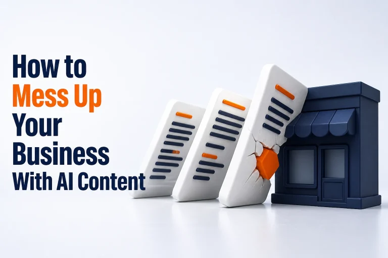 How to Mess Up Your Business With AI Content — mess up business with ai content featured