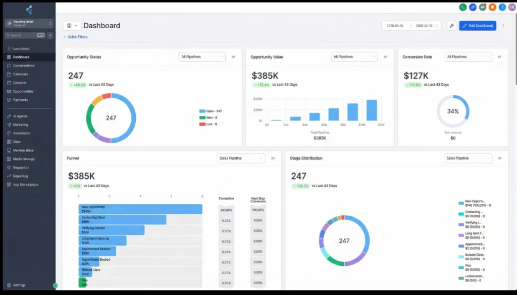 an image of Automated lead capture, qualification, and CRM enrichment workflows.