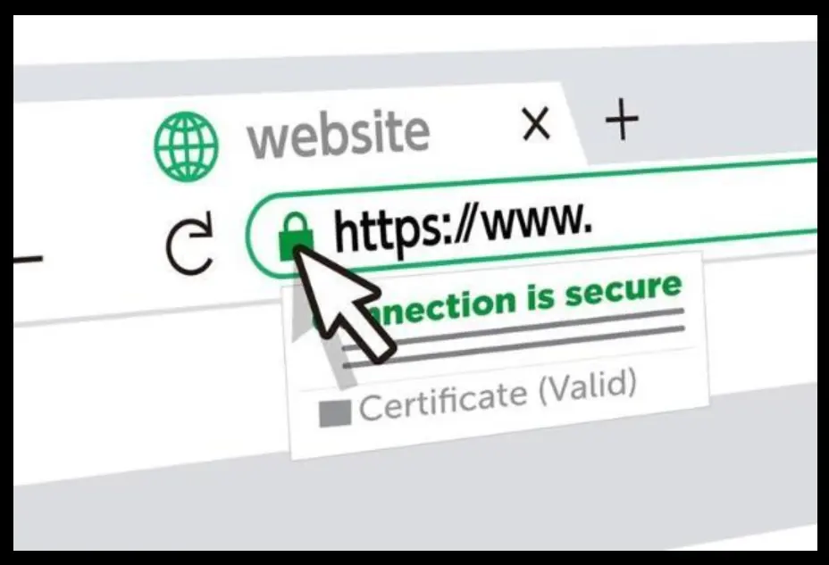 an image of a secure website