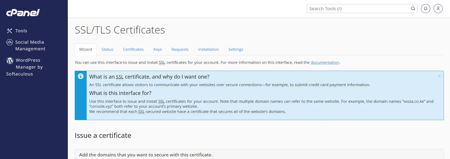 An SSL certificate allows visitors to communicate with your websites over secure connections—for example, to submit credit card payment information.