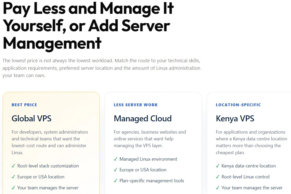 Pay Less and Manage It Yourself, or Add Server Management