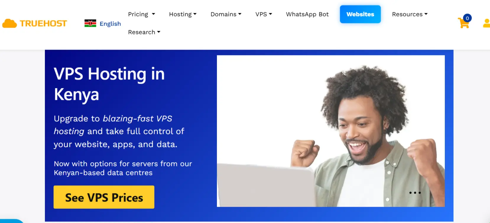 a screenshot of Truehost
