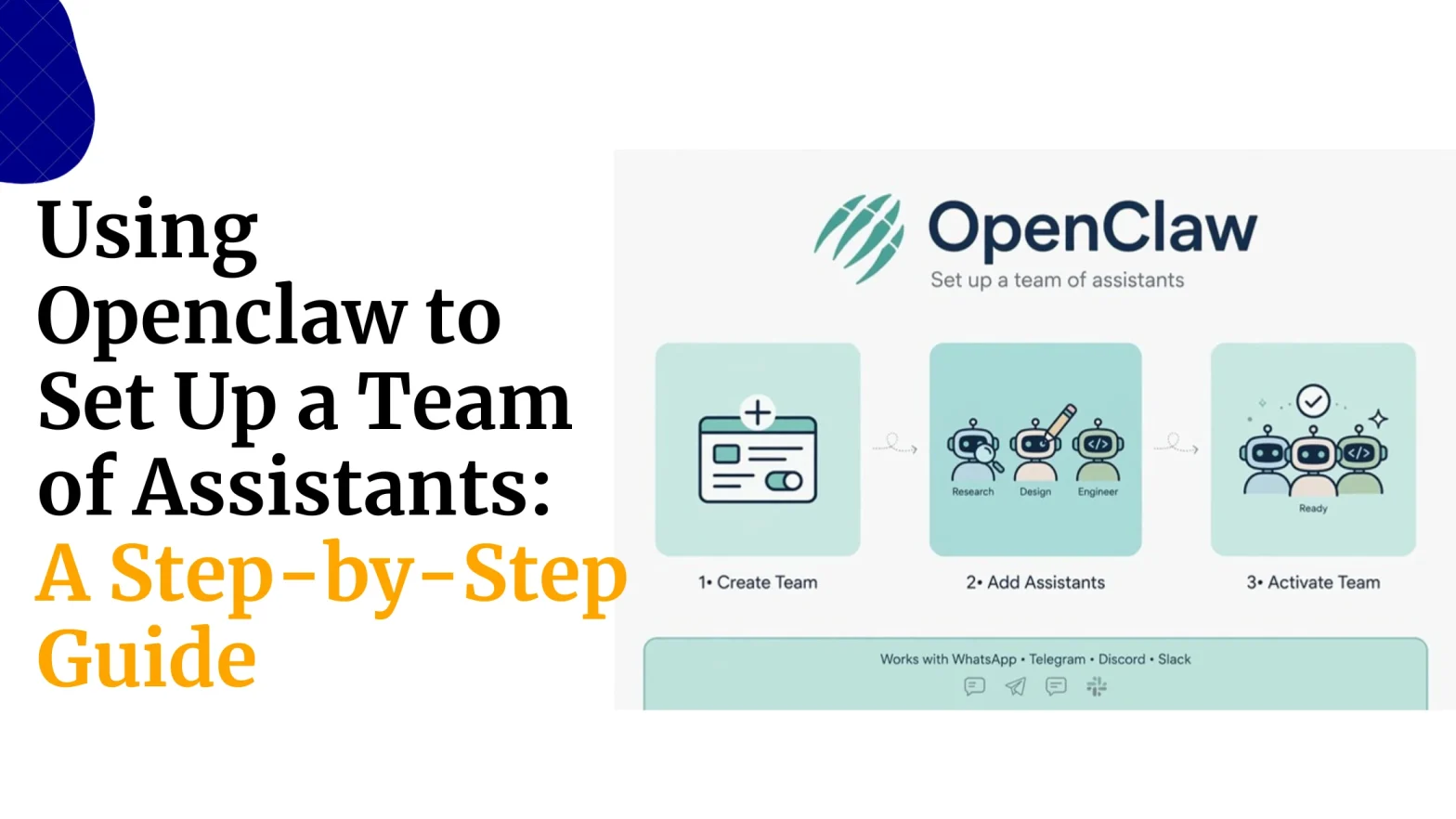using openclaw to set up a team of assistants