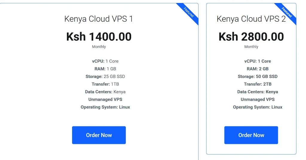 kenya vps prices
