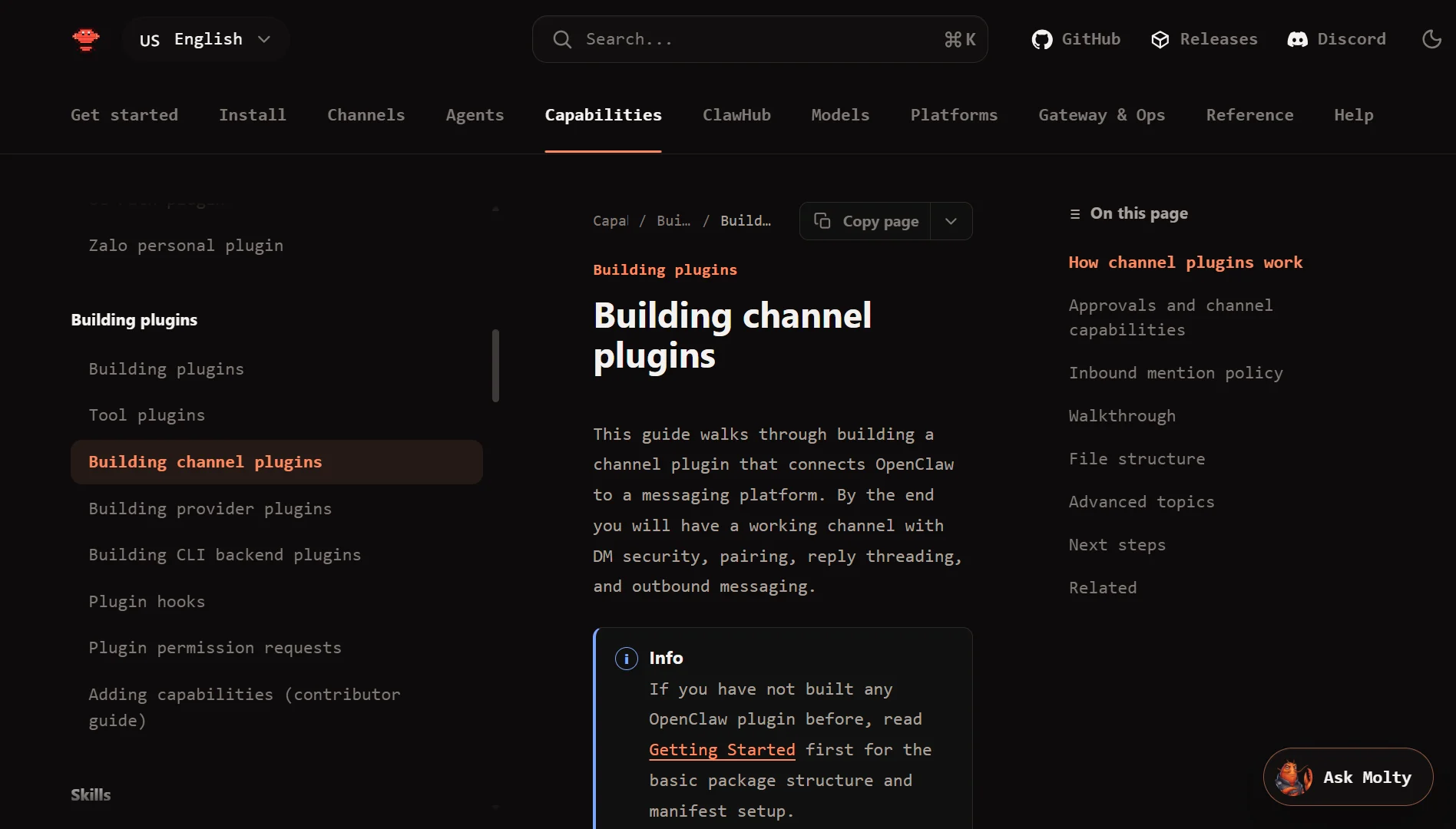 what is openclaw - channel plugins